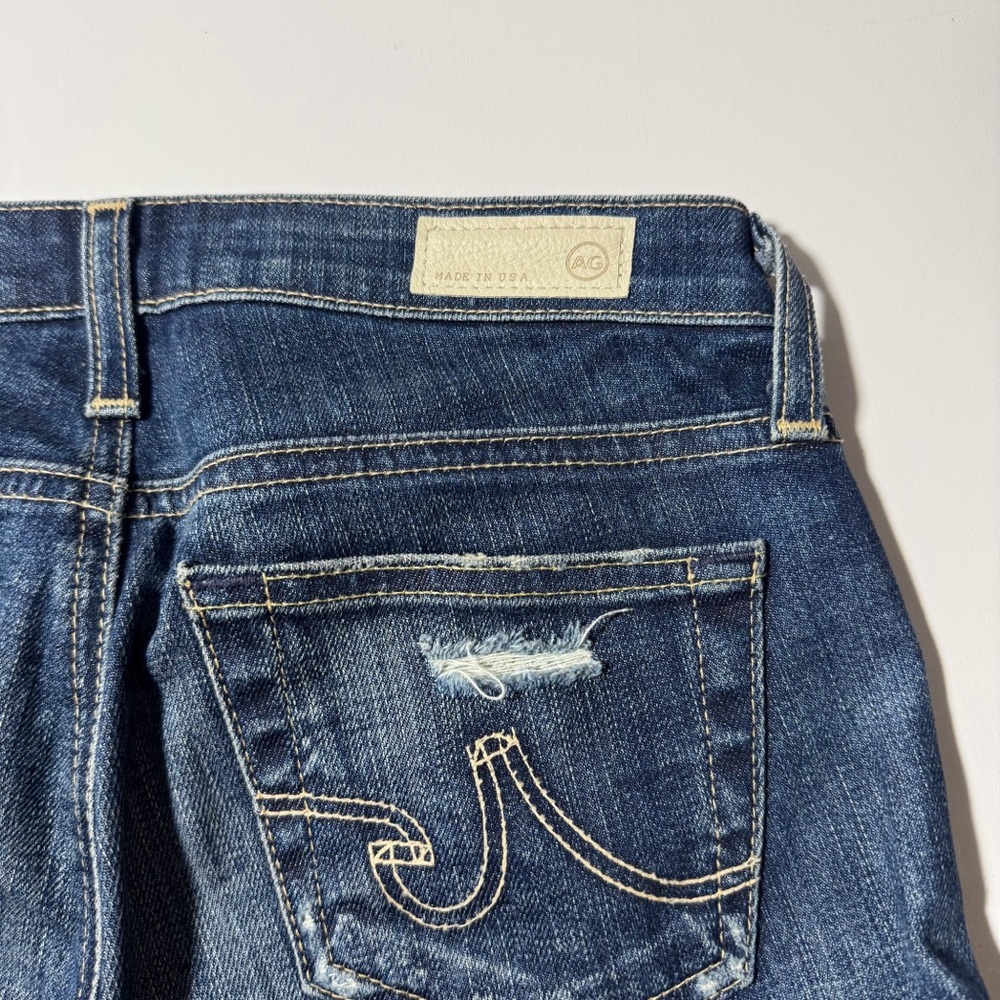 AG Adriano Goldschmied Stilt Crop Distressed Jeans - Picture 3 of 6
